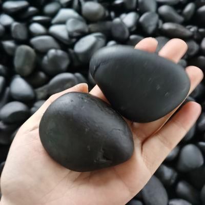China Factory Black Cobble Stone River Stone Pebble Stone for Garden Decoration