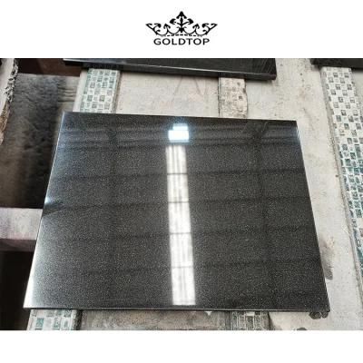Natural Stone Polished Indoor Decoration Absolute Black Slab Black Granite Floor Tiles