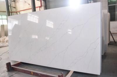 Calacatta Vining Polished Surfaces Engineered Quartz Stone Slab with NSF SGS Certification for Top