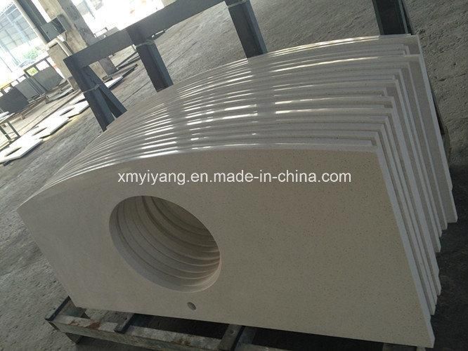 Artificial Engineered Stone Carrara White Quartz for Countertops