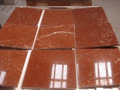 Chinese Building Material Porcelain Tile, Polished Coral Red Marble Tile