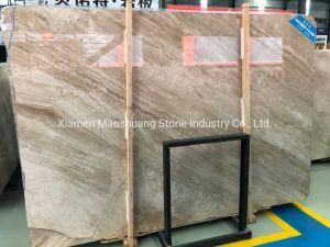 Cheap Price Daino Beige/Cream Bookmatch Marble Slab for Indoor Wall, Floor and Stairs