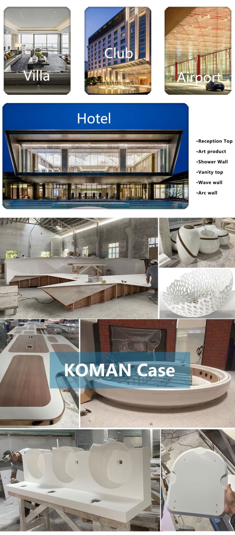 2022 Marble Looking Solid Surface Sheets Engineering Wholesale