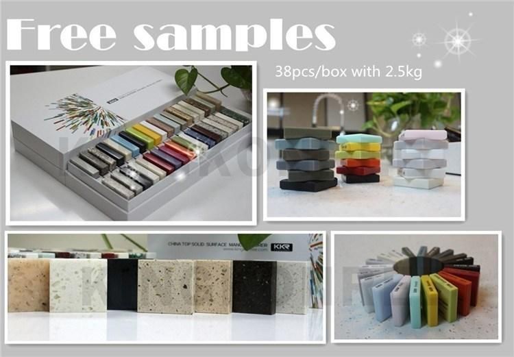 Building Material Acrylic PMMA Slabs Color Matching Glacier White Solid Surface Stone