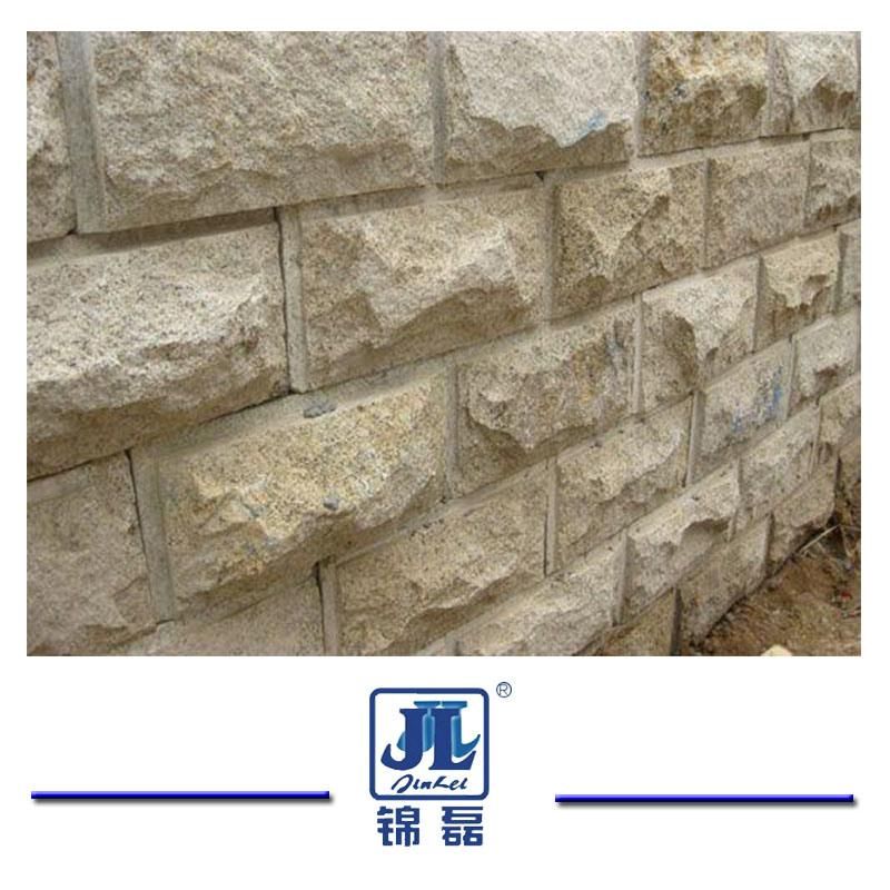 Yellow Slate Mushroom Tiles Stone Wall Facade Mushroom Wall Stone for Wall Panel Cladding and Wall Corner
