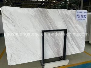 Natural Stone Polished/Honed/Antique/Sandblasted Volakas White Marble Tiles for Interiors/ Indoor/ Floor/Wall Decoration