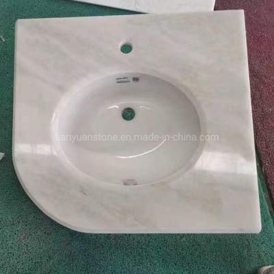 Rhino White Marble Vanity Top for Kitchen Bathroom