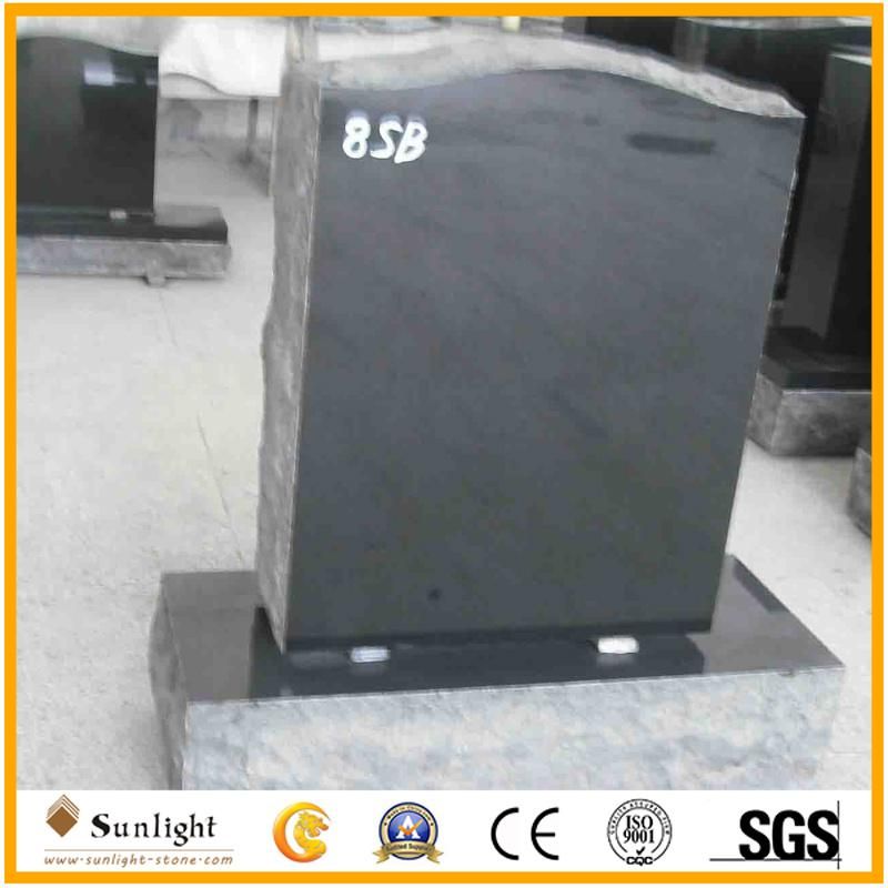 Affordable Custom Design Black Granite Stone Monument /Tombstone Markers