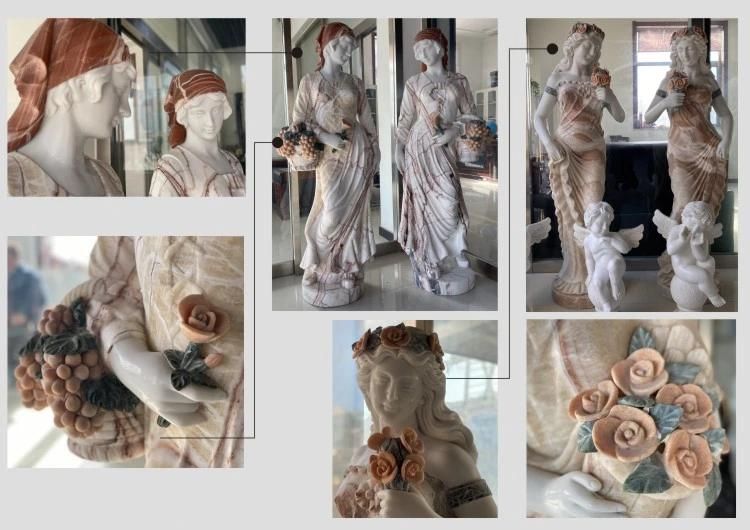 out Door Indoor Decorative Building Pillar Natural Stone Greek Column Marble Roman Columns for House