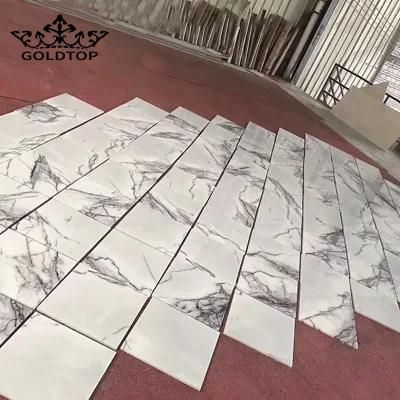 Purple Veins Italy Milas Lilac White Marble Floor Tiles for Wall/Slabs/Curved Panel/Sinks/Counter Tops/Vanity Tops
