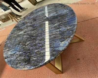 Blue Azul Dream Sapphire Stone Coffee Table Luxury Granite Table Top