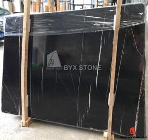 Lauren Black Gold Natural Marble Slabs for Flooring Tile