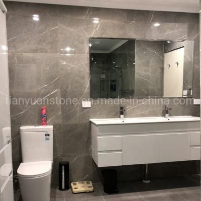 Polished Pietra Gray Slabs Iran Gray Marble for Flooring Tiles