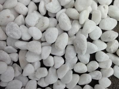 Widely Used Polished Honed White Pebble Marble Sand