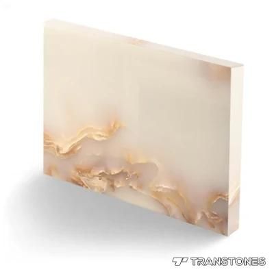 Artificial Resin Translucent Onyx Countertops Alabaster Sheet