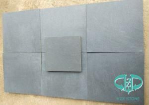 China Natural Grey Basalt/Dark Basalt Cut to Size Honed Tiles