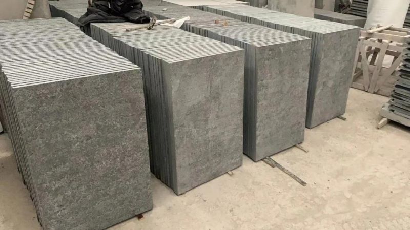 Low Price Honed Garden Paving Stone Black/Grey/Blue Limestone/Bluestone for Flooring Tiles and Road Stone