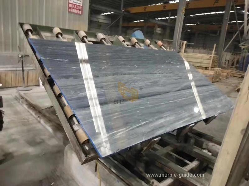Natural Stone Palissandro Blue/Grey Wood Marble for Background/Wall/Countertop/Flooring/Worktop