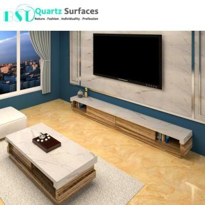Prefab Calacatta Quartz Island Kitchen Countertops
