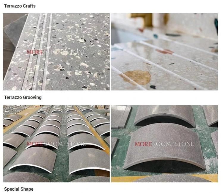 China Wholesale Price Articial Stone Polished Marble Chips Cement Terrazzo White