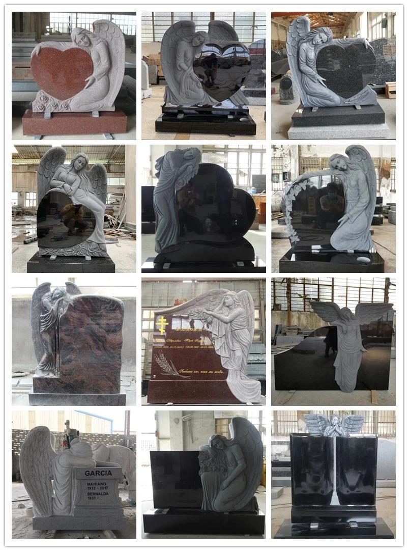 Bespoke Granite Angel Pointing to Heaven Granite Monument Headstone
