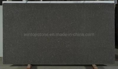 Black Diamond Silver Quartz Stone for Kitchen Quartz Countertop