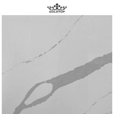 Hot Sales Polished/Honed/Leather Finish Calacatta Stone Slabs/Tiles Artificial Quartz for Kitchen/Bathroom Table Tops