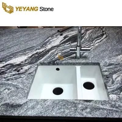 Natural Stone China Grey Slabs/Tiles Polished Granite for Countertops
