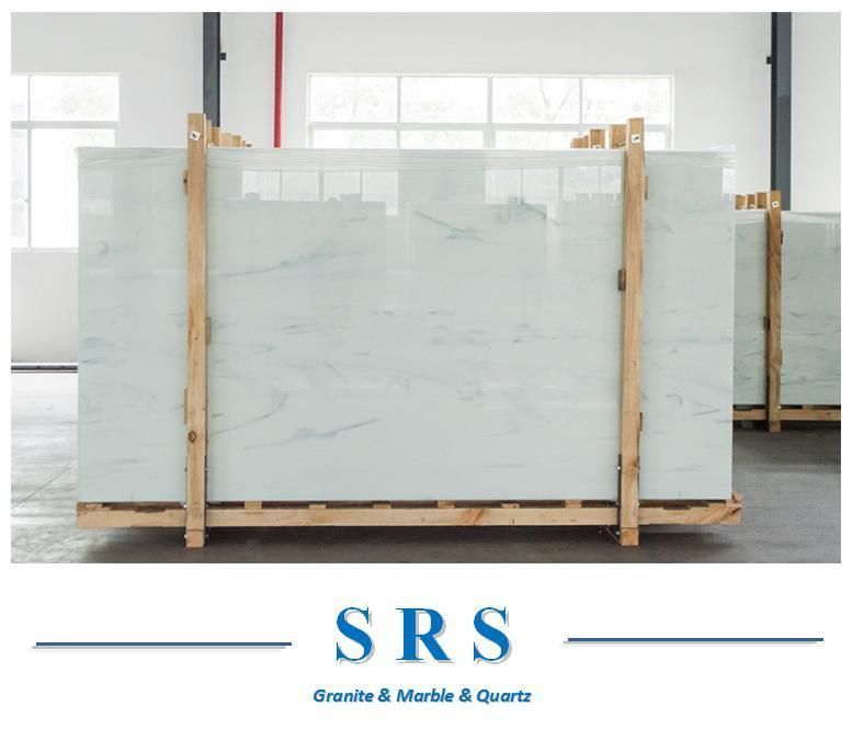 White Artificial Marble/Crystallized White Nanoglass for Kitchen Countertop/Tile/ Wall/Floor/Countertop