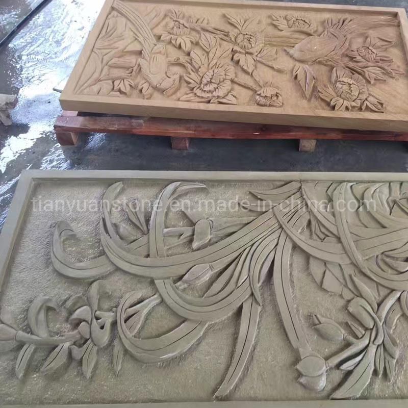 Sandstone Sculpture Relievo for Wall Hanging Art Decoration