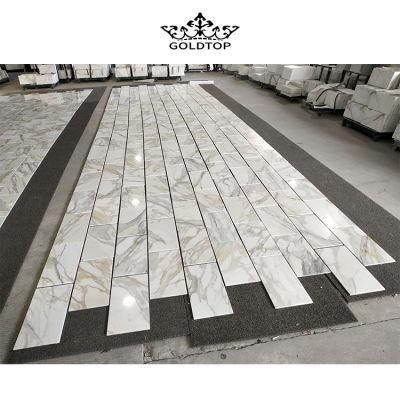 Italy/Italian Calacatta White/Gold Marble Matt/Polished 300X300mm/300X600mm/600X600mm Floor/Wall Tiles for Hotel/Commercial/Villa Project