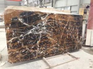 High Polished Black Marble Black and Gold Marble