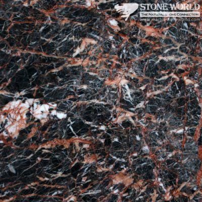 Polished Nero Portoro Marble Slabs for Flooring &amp; Wall (MT070)