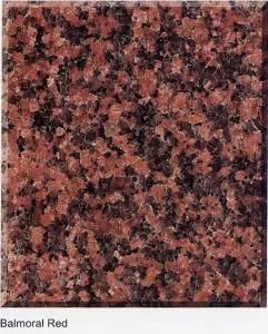 Balmoral Red Color Polished Granite for Slab/Tile/Stairs/Sinks