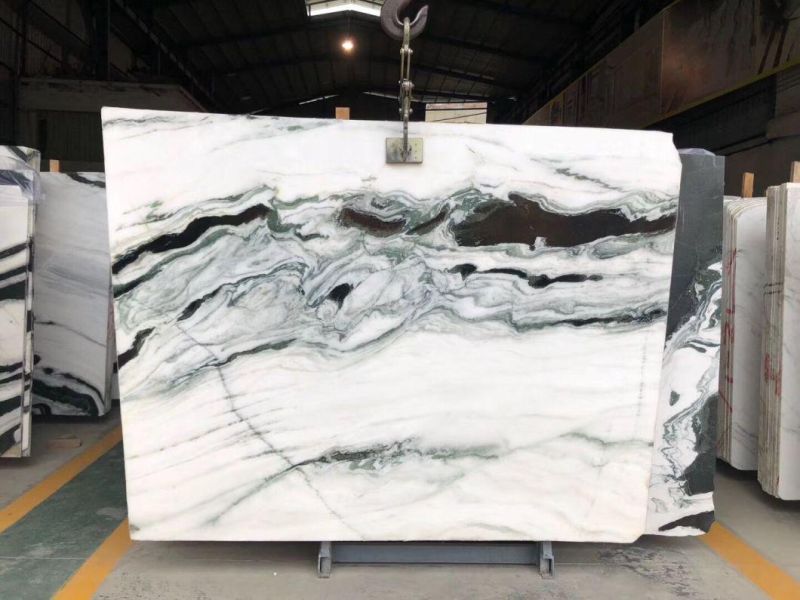 Popular Natural White Marble/Panda White Slab and Tile for Hotel Wall Floor Decorate