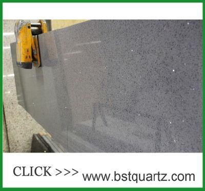 Stellar Grey Quartz Stone Slabs From Foshan