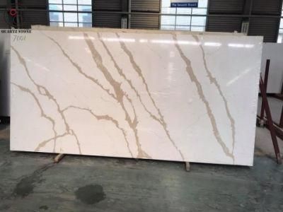 White Artificial Quartz Stone Slab Used for Countertops with Best Quality