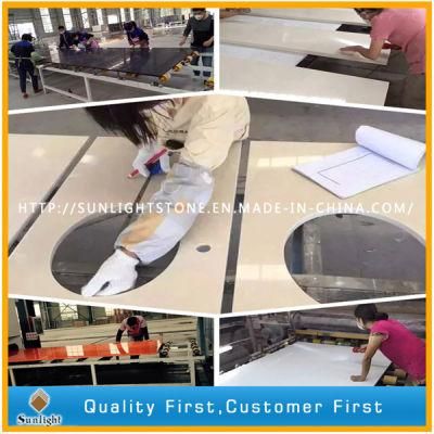 Engineered Artificial Custom Quartzite Stone for Kitchen Counter Tops