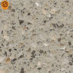 Shinestone Standard Size Artificial Crystal Quartz Slab for Countertop