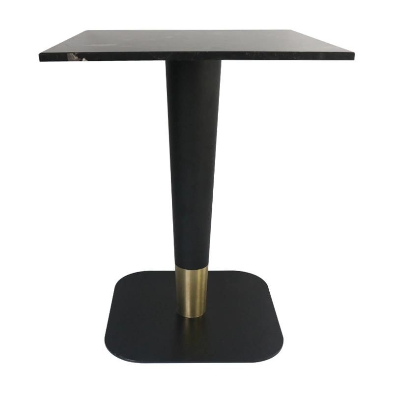 Bring Support Square Luxury Modern Black Marble Stone Countertop Living Room Furniture Marble Table Coffee Table Dining Table
