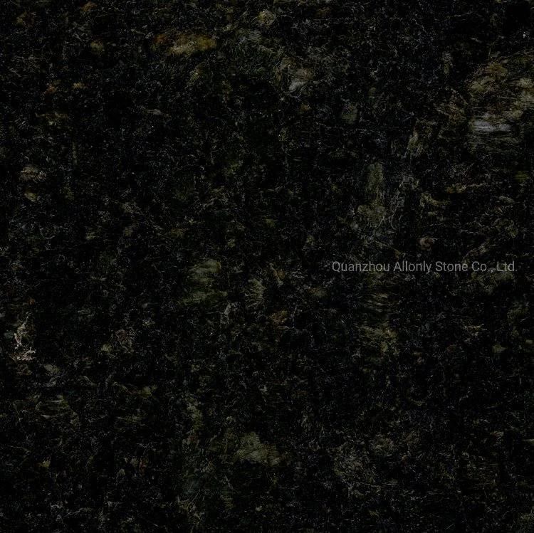 Prefab Butterfly Green Granite Counter Top with Vessel Sink Cutout