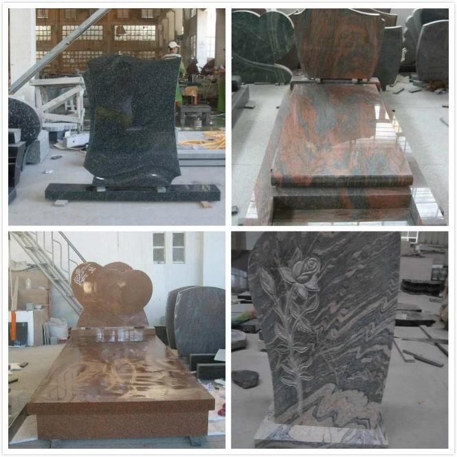 High Quality Can Be Orderd Absolute Black Granite Tombstone