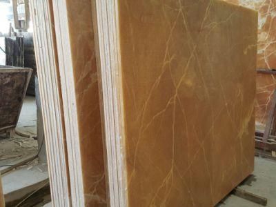 New Polished Factory Price Marble Orange Onyx Yellow Marble