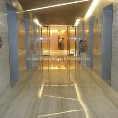 Polished Interior Decoration Wood Grain Marble for Flooring/Wall