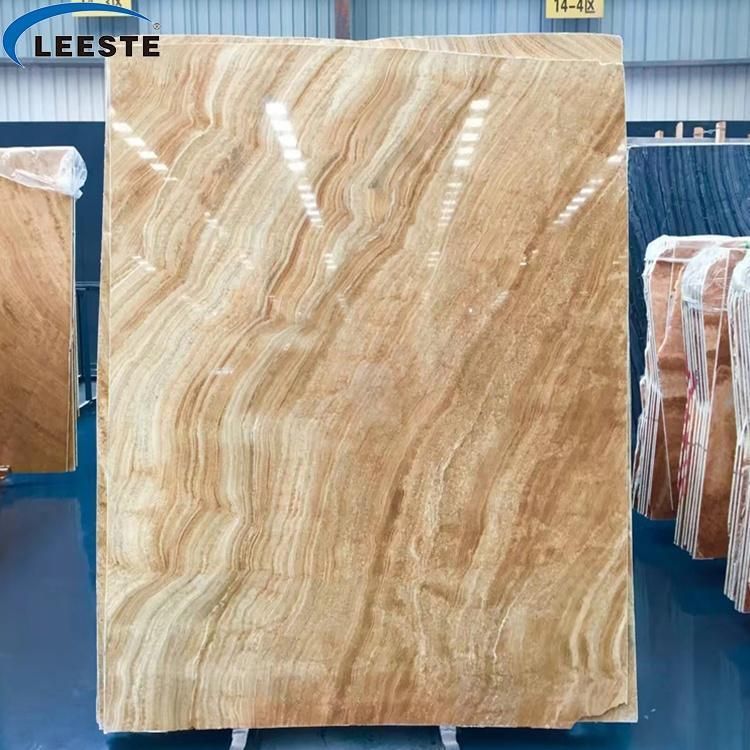 Timber Yellow Marble Natural Wood Vein Yellow Marble Polished Slabs Flooring Tile Wall Tile