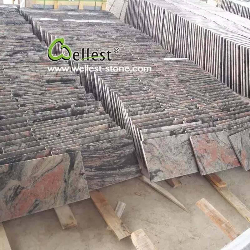 Multicolor Red Granite Tiles, Multicolor Red Granite Flooring, Fantasy Red Granite