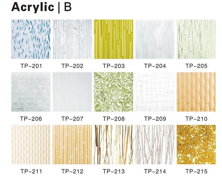 3D Carved Clear Backlit Solid Surface Acrylic Sheet Wall Panel