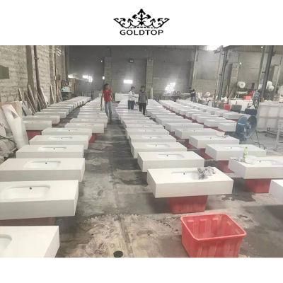 Artificial Stone Polished Factory Price Pure White Stone Slab Quartz Floor/Cabinet/Wall Tiles/Vanity/Countertop