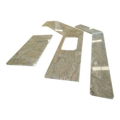 Prefabricated Natural Yellow Wave Granite Stone Kitchen Countertops for Hotel/Apartment