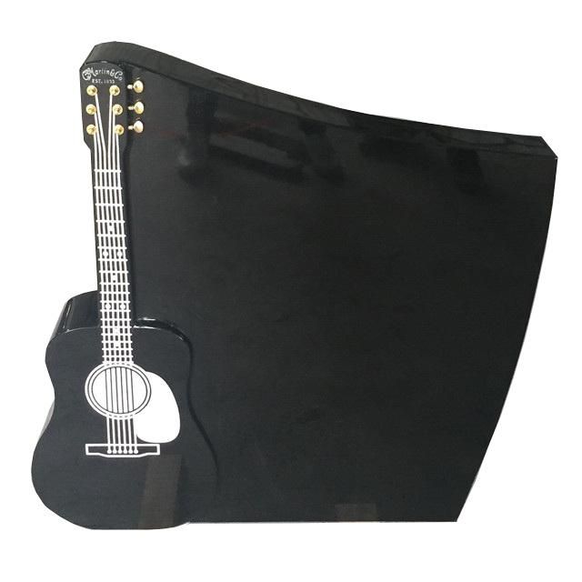 Cheap Black Memorial Headstone with Guitar Design